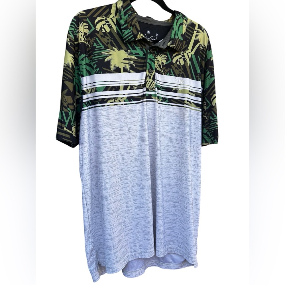 Men’s Sunday Crew Camo Golf Shirt UPF 50 Sz‎ XL
